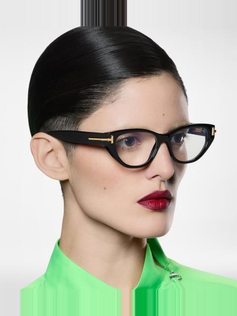 TOM FORD ICON BLUE BLOCK OVAL OPTICALS