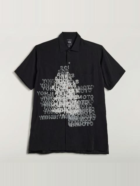 Y-3 Y-3 PLACED GRAPHIC SHORT SLEEVE LONG SHIRT