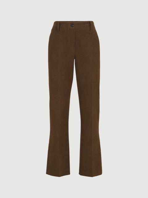 Brunello Cucinelli Stretch cotton moleskin cigarette trousers