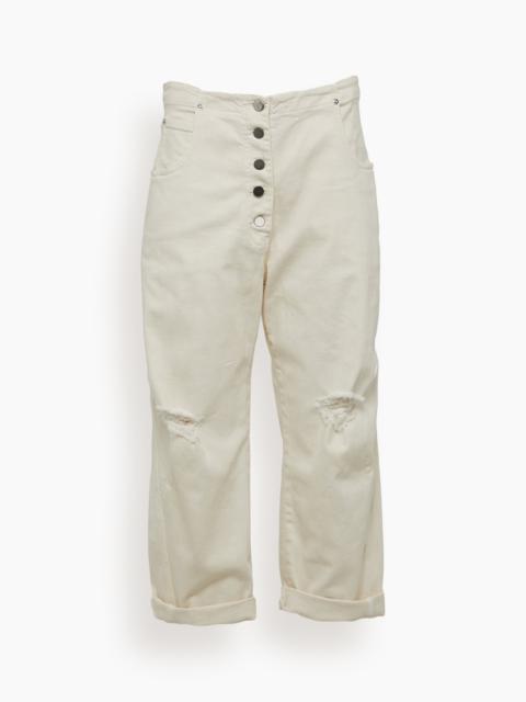 RACHEL COMEY Wilkes Pant in Dirty White