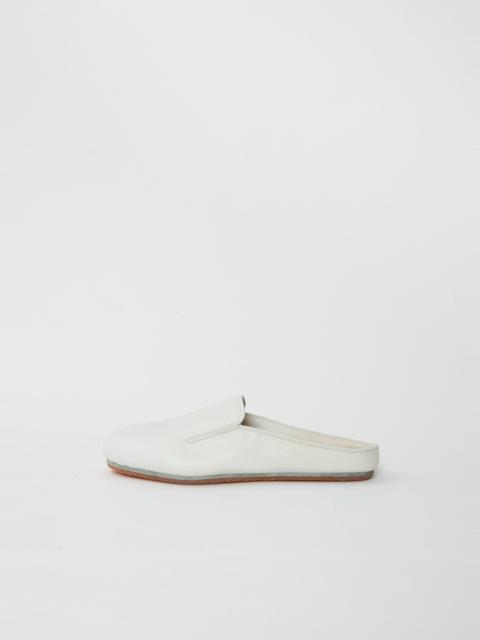 Guidi Leather Slipper — White