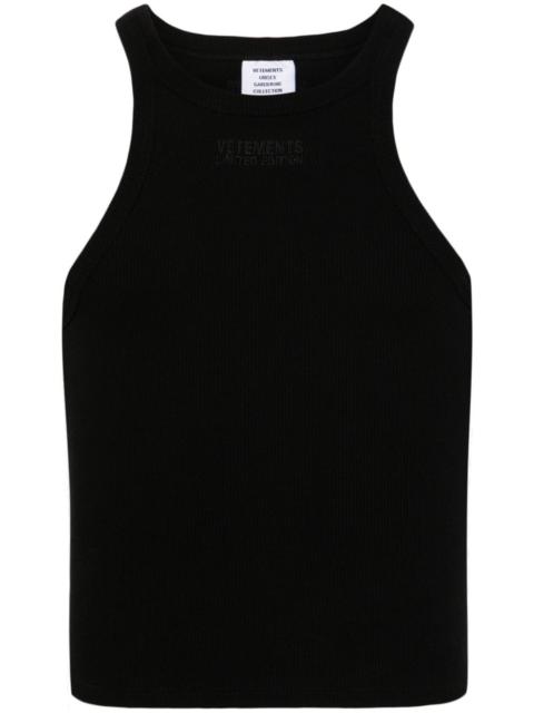 VETEMENTS ribbed-knit tank top