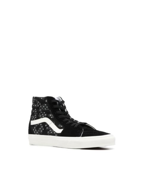 high-top lace-up sneakers