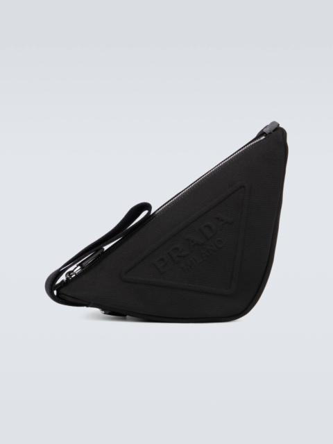 Prada Triangle canvas pouch