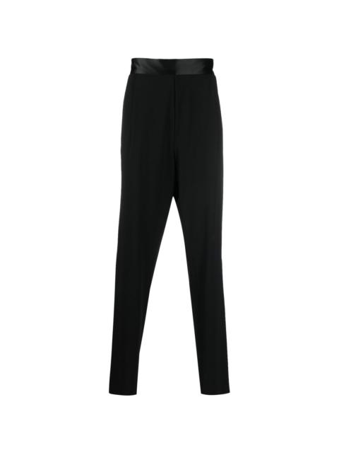 tapered-leg trousers