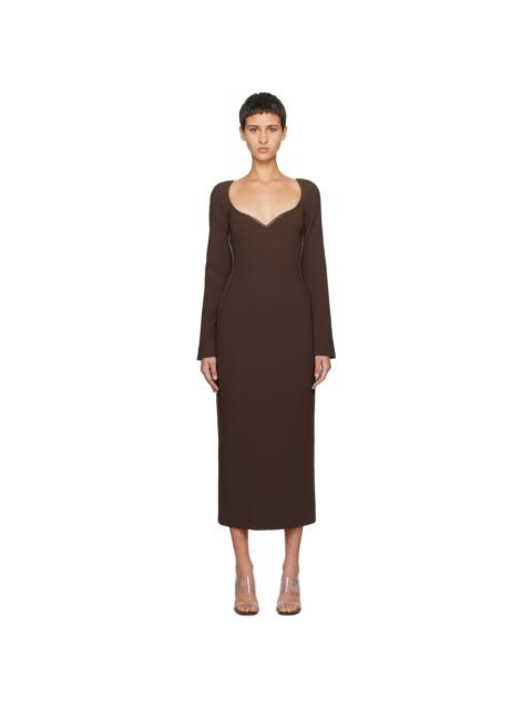 Paris Georgia Brown Fabienne Midi Dress