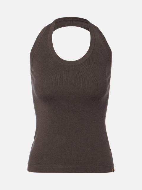 extreme cashmere N°409 Jerry cotton and cashmere tank top