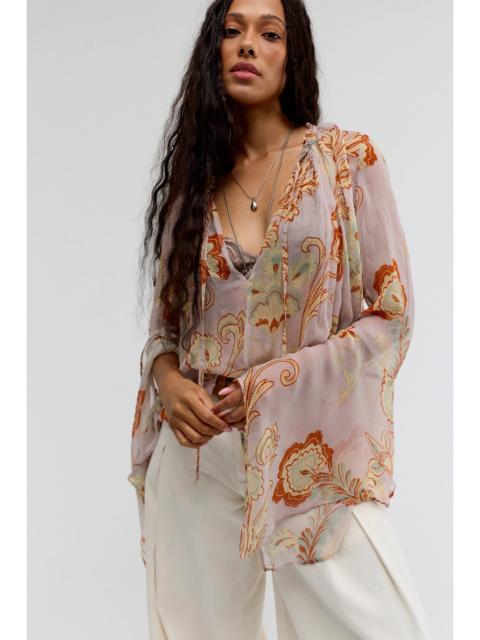 FREE PEOPLE Milo Printed Blouse