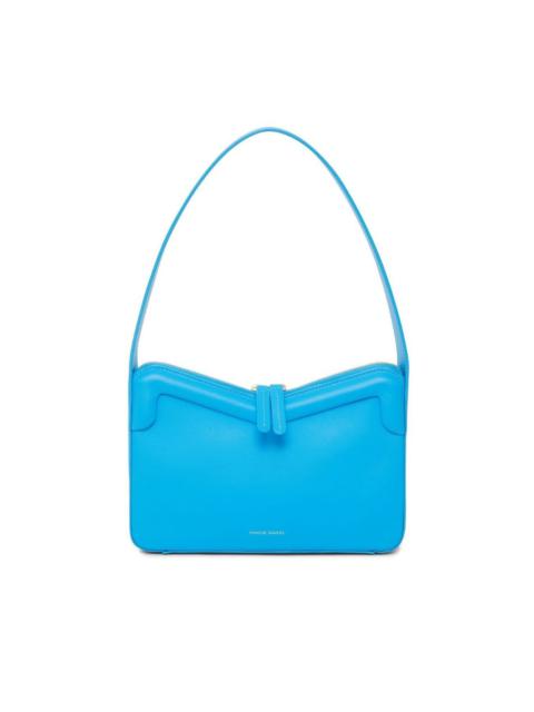 Mansur Gavriel leather logo-print shoulder-bag