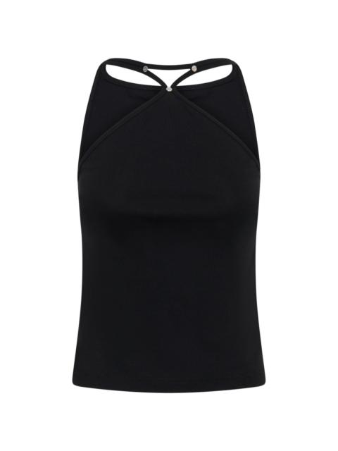 Dion Lee stud-detailed cotton top