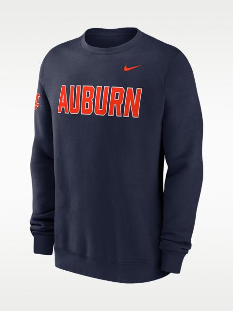 Nike Auburn Sideline Club Men's Nike College Pullover Crew