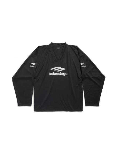 BALENCIAGA Skiwear - 3b Sports Icon Ski Long Sleeve T-shirt Large Fit in Black