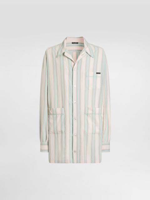Dolce & Gabbana Striped fabric vanity shirt