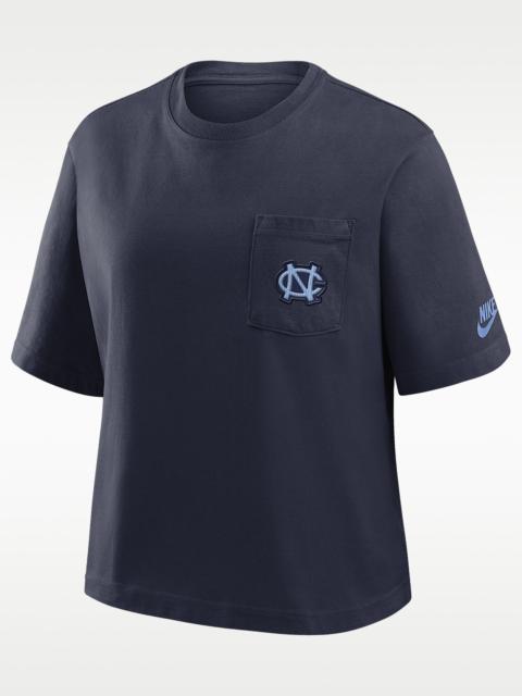 Nike North Carolina Legacy Pocket Boxy Women's Nike College T-Shirt