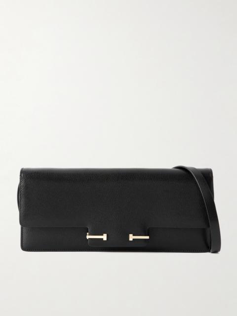 TOM FORD Textured-leather Clutch