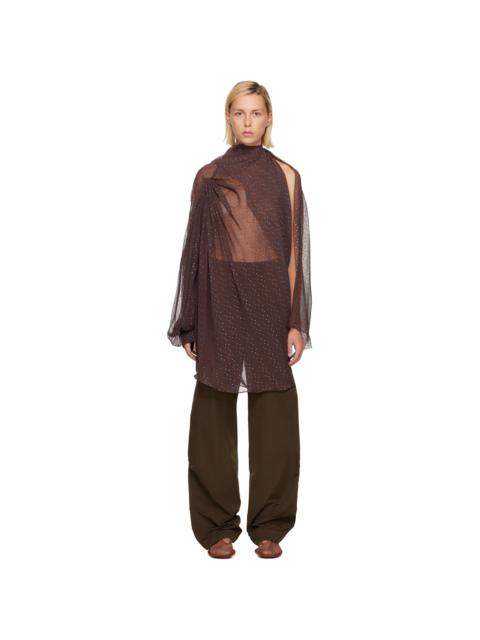 Kiko Kostadinov Brown Caspian Minidress