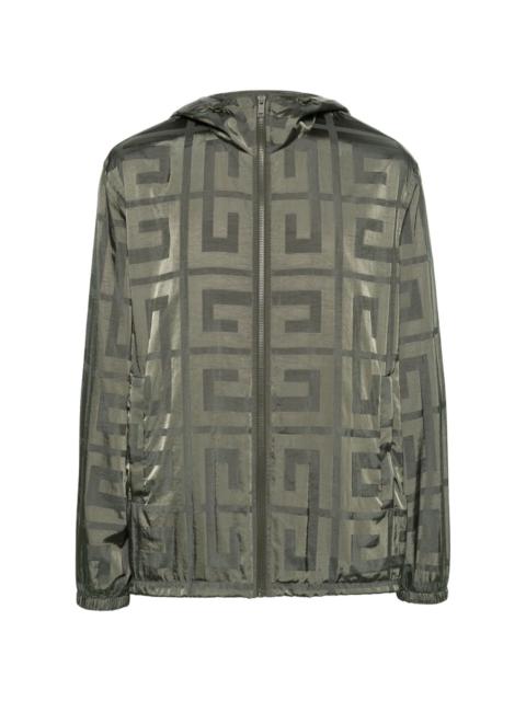 4G-motif taffeta jacket