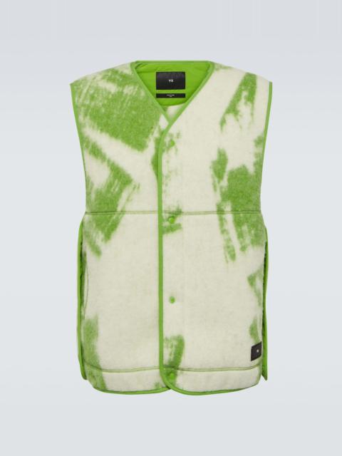 Y-3 Wool-bend fleece vest