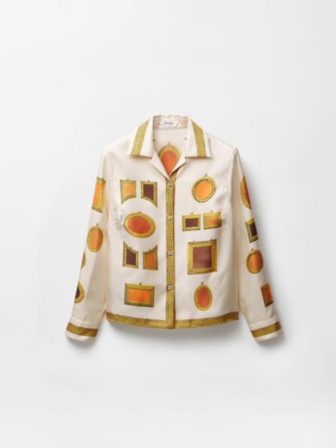 VERSACE Printed Silk Twill Shirt