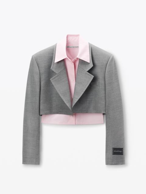 Alexander Wang Pre-Styled Cropped Blazer with Dickie