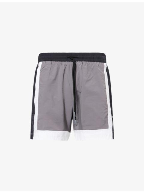 BOSS Remy Contrast-Stripe Swim Shorts