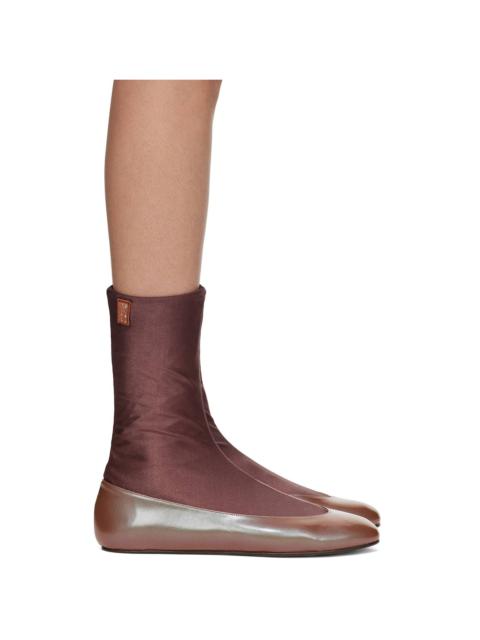 Kiko Kostadinov Brown Proxima Short Ballerina Flats