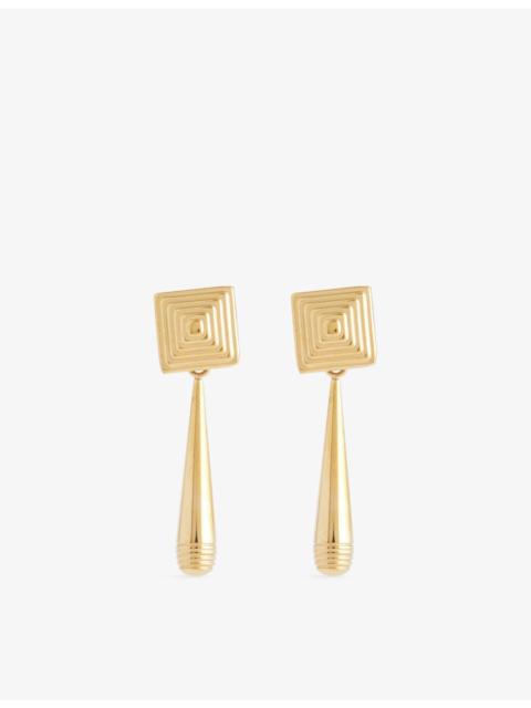 HEAVEN MAYHEM Iris 18ct Gold PVD Plated Stainless-Steel Earrings