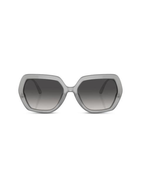 Crystal oversize-frame sunglasses