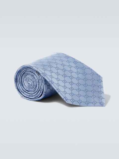 GUCCI GG jacquard silk tie