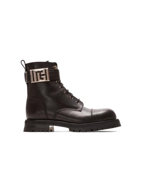 Balmain Charlie leather ranger boots