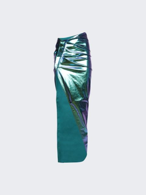 Rick Owens Woven EDFU Skirt Iridescent