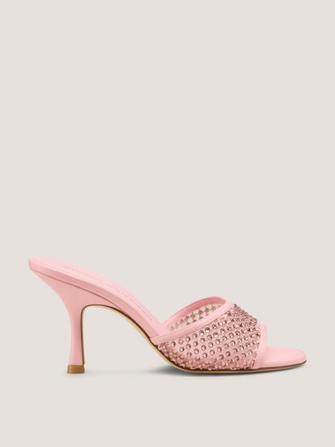 Stuart Weitzman BAREITALL SHINE SLIDE SANDAL 85