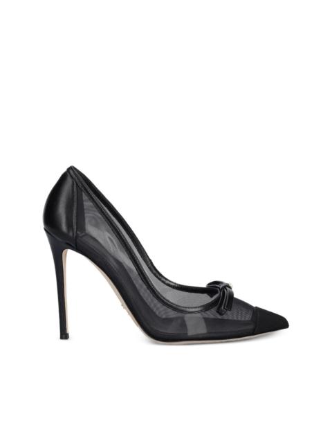ELISABETTA FRANCHI 90mm bow-detail pumps