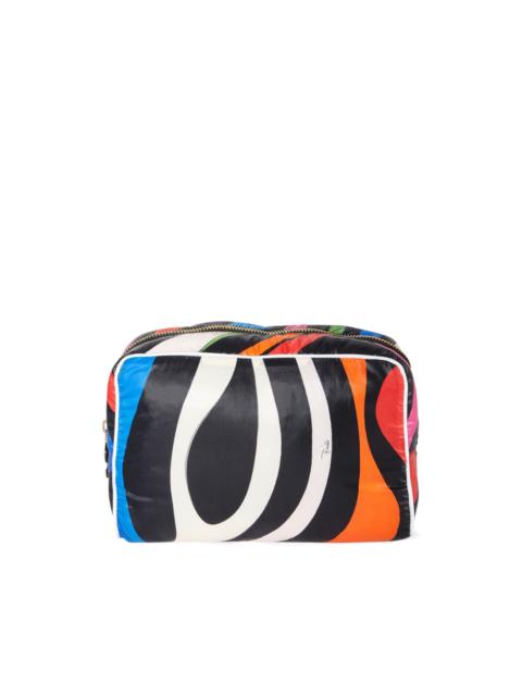 abstract-print make-up bag