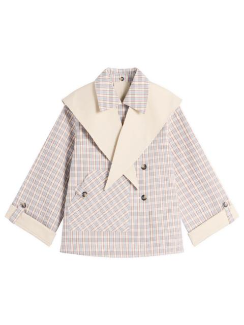 DAMSON MADDER. Damson Madder Jerry Reversible Crop Trench Coat