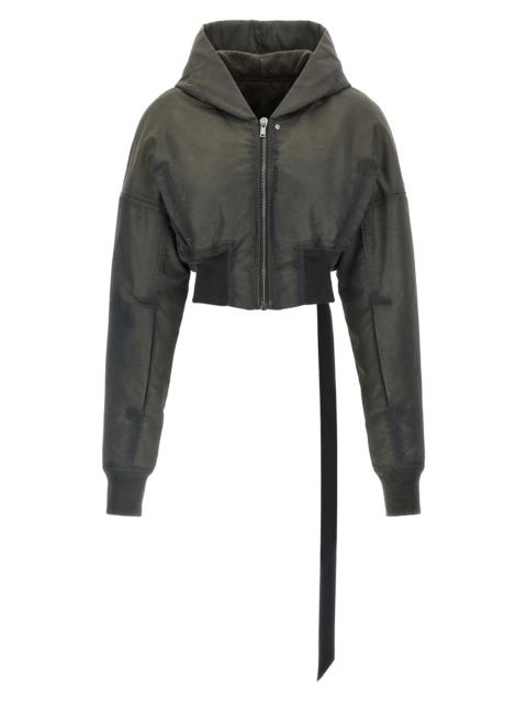 Rick Owens DRKSHDW 'Hooded Cropped Flight' Bomber Jacket