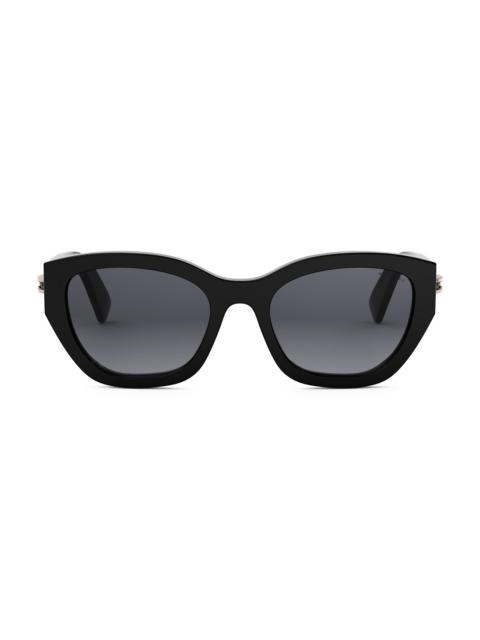 BVLGARI Women's B. Zero1 55MM Cat-Eye Sunglasses - Shiny Black Gradient Smoke