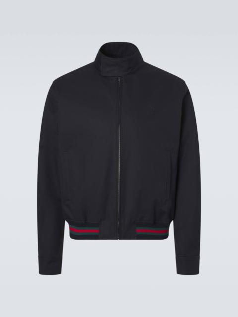 GUCCI Web Stripe cotton twill jacket