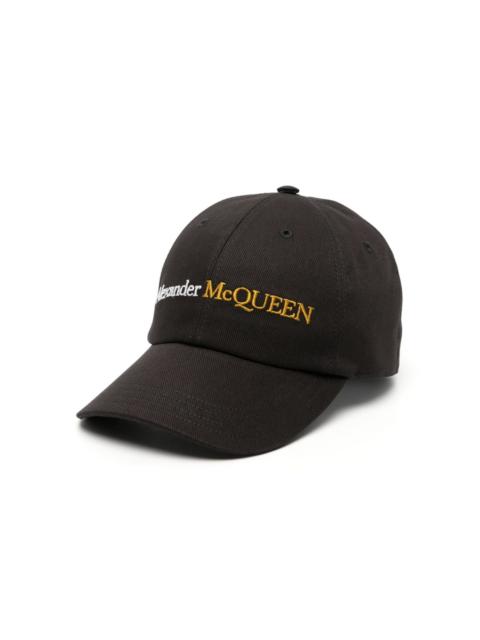 Alexander McQueen logo-embroidered cotton baseball cap