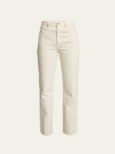 SLVRLAKE London High-Rise Straight-Leg Jeans