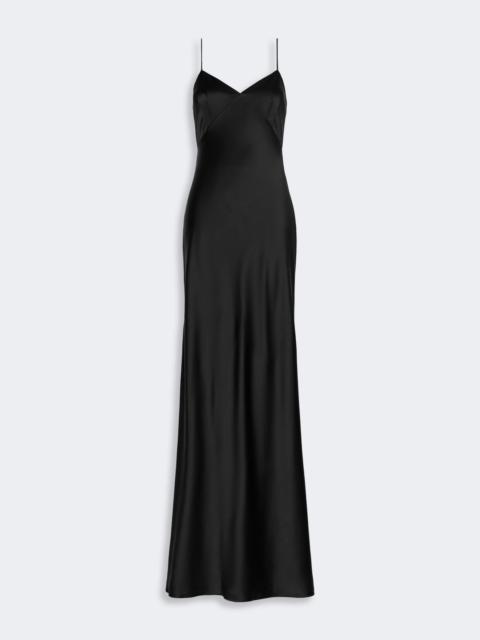 Max Mara MAROSO Silk satin slip dress - BLACK