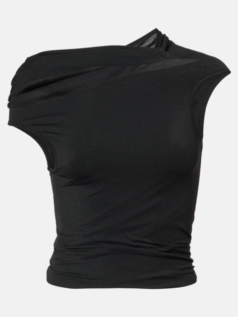 Rick Owens Draped jersey minidress