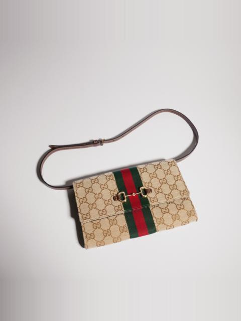 GUCCI Gucci Horsebit Web wallet with strap