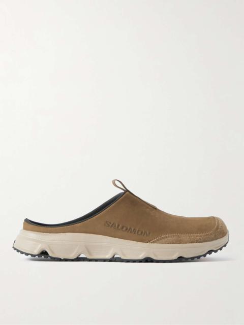 RX Advanced Suede-Trimmed Leather Slip-On Sneakers