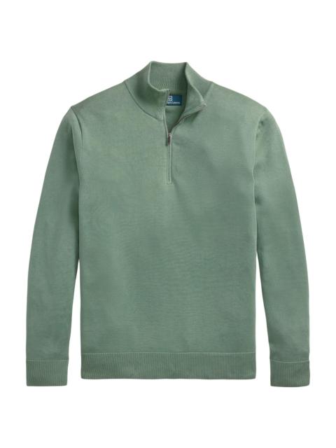 Polo Ralph Lauren Men's Cotton Quarter-Zip Sweater - Faded Mint