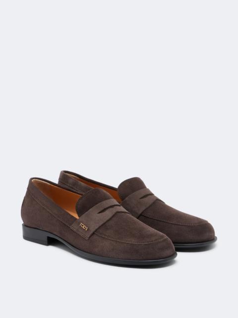Tod's Suede penny loafers