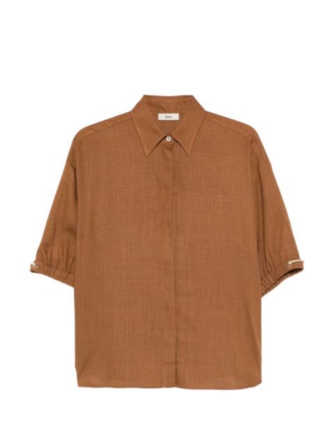 Herno elasticated-sleeves shirt