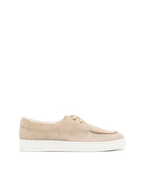 Longsigh lace-up suede sneakers