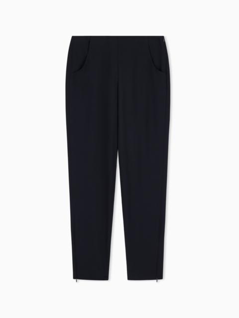 GIORGIO ARMANI Four season cigarette pants in wool crepe