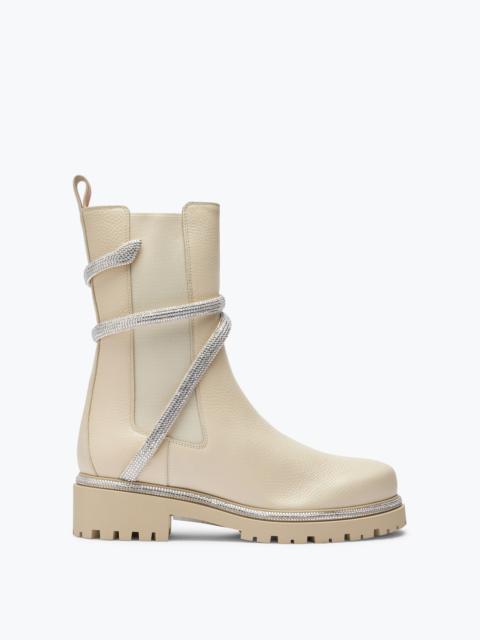 RENE CAOVILLA Stivaletto Cleo Bianco In Pelle 25